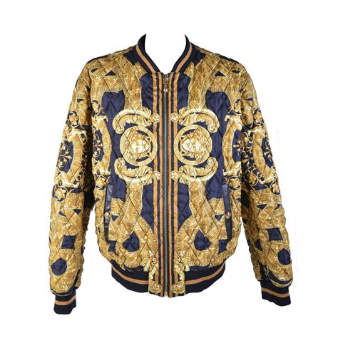 coat versace green light|versace bomber jacket.